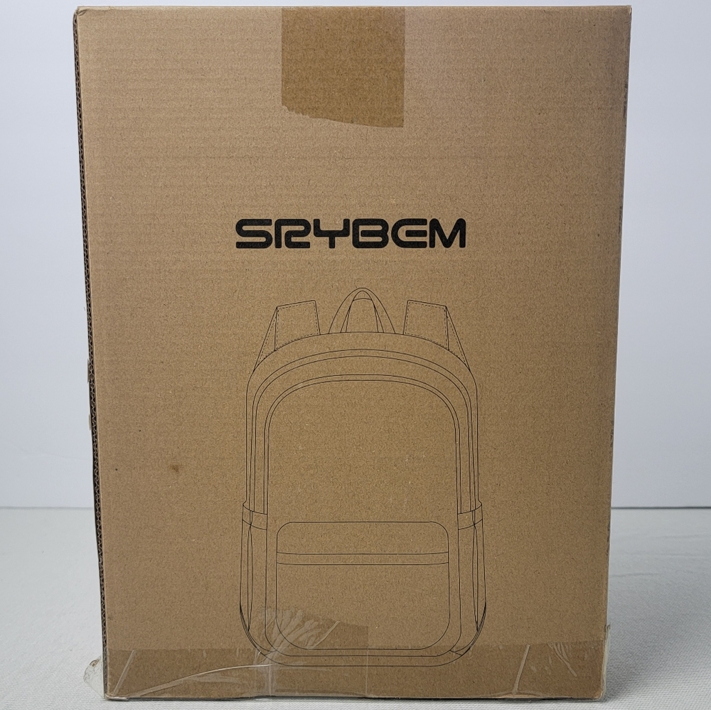 Srybem Lightweight Casual Black Backpack